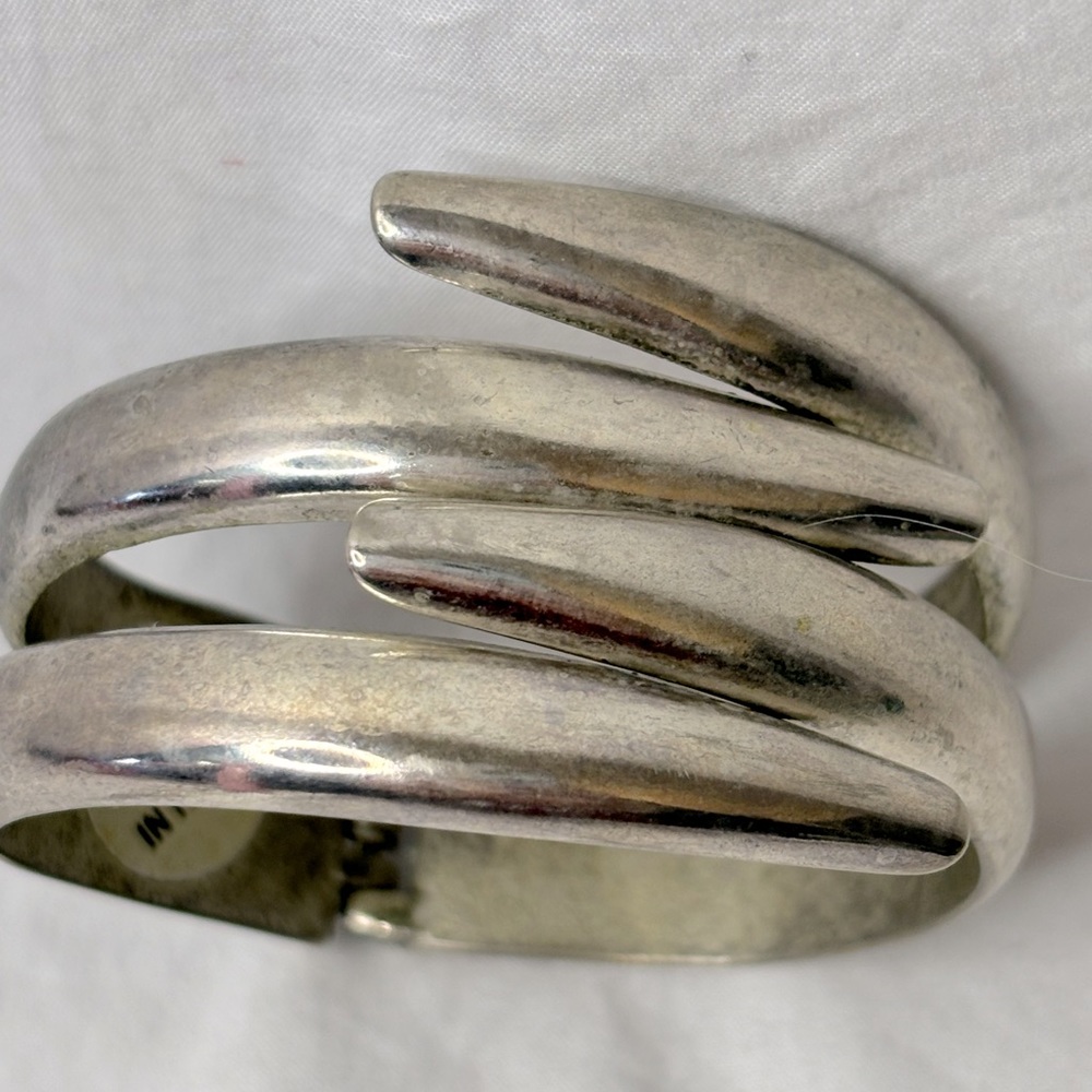 Beautiful Silver Plated Italian Cuff Bracelet